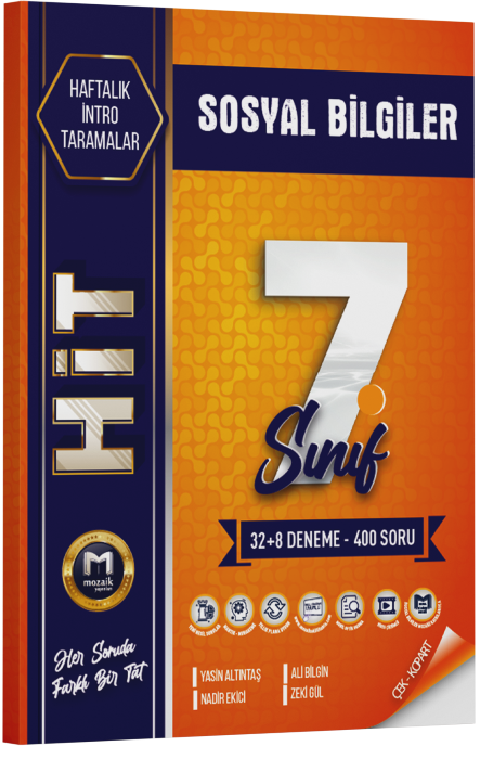 7.SINIF MOZAİK HİT 40 LI DENEME SOSYAL - 2024-25